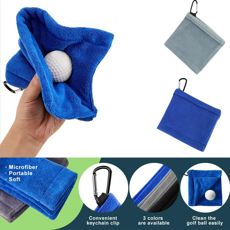 Golf Towel Waffle - Asciugamano in Microfibra per Pulizia Palline