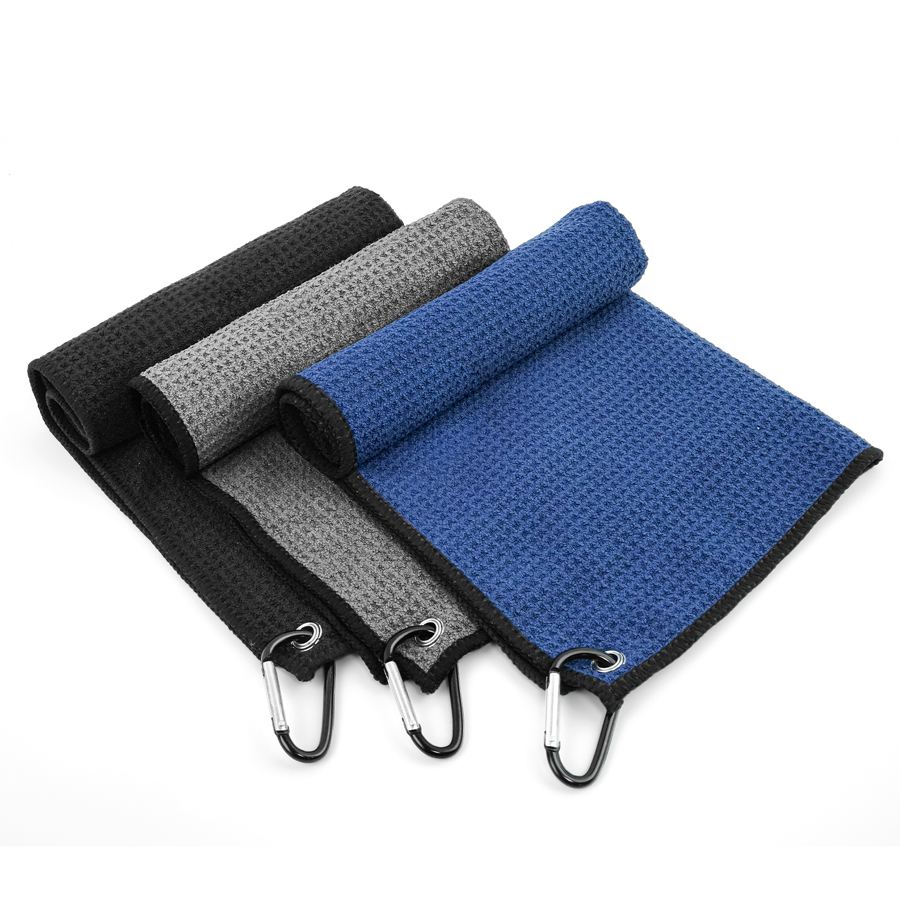 Golf Towel Waffle - Asciugamano da golf in microfibra con