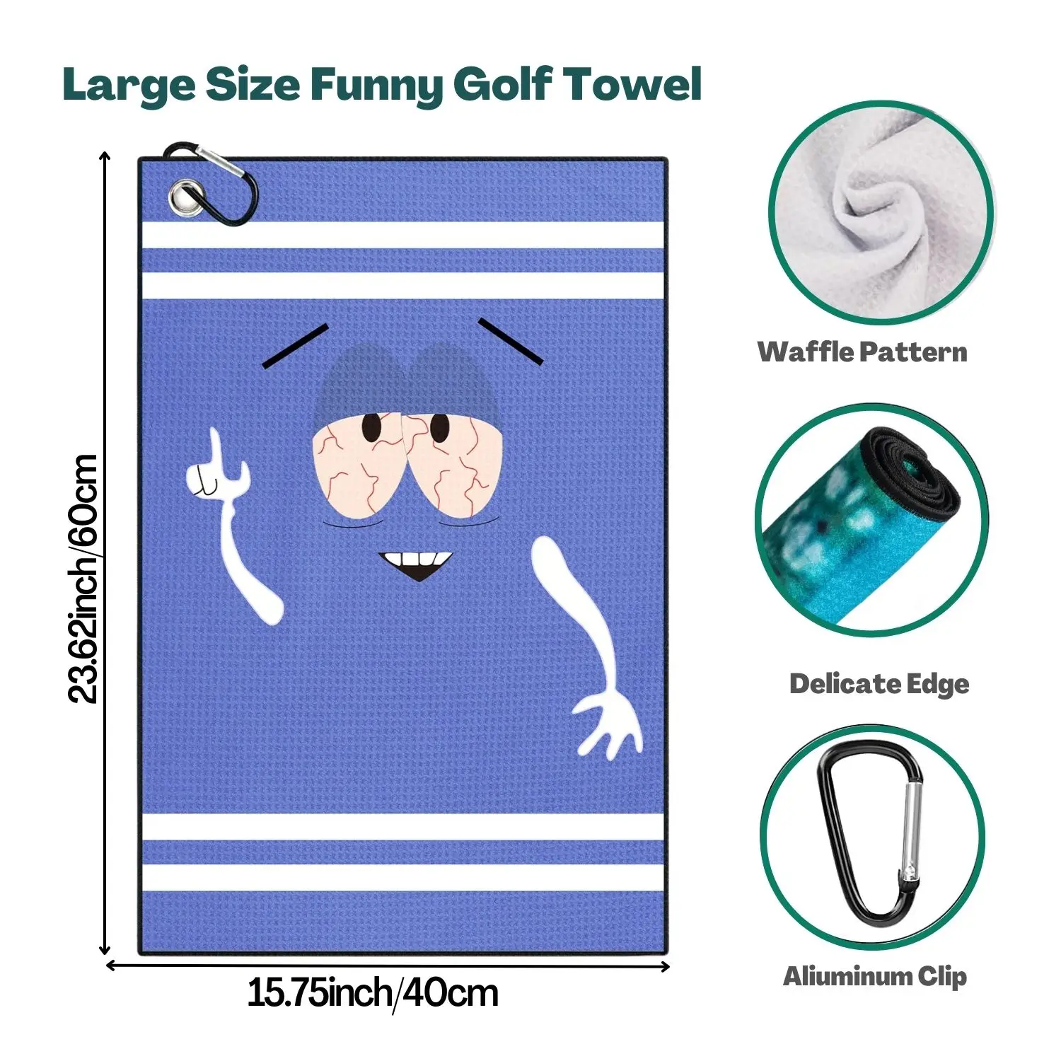 Divertente asciugamano da golf - Golf Towel Waffle recensione e prezzo