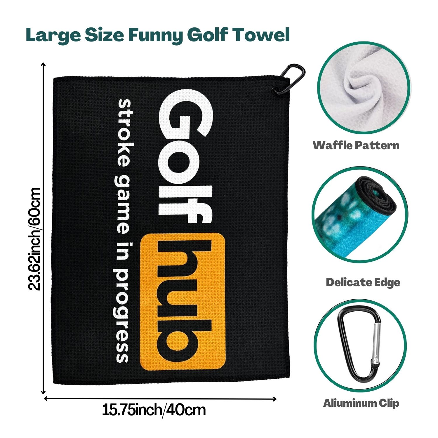 Divertente asciugamano da golf - Golf Towel Waffle recensione e prezzo