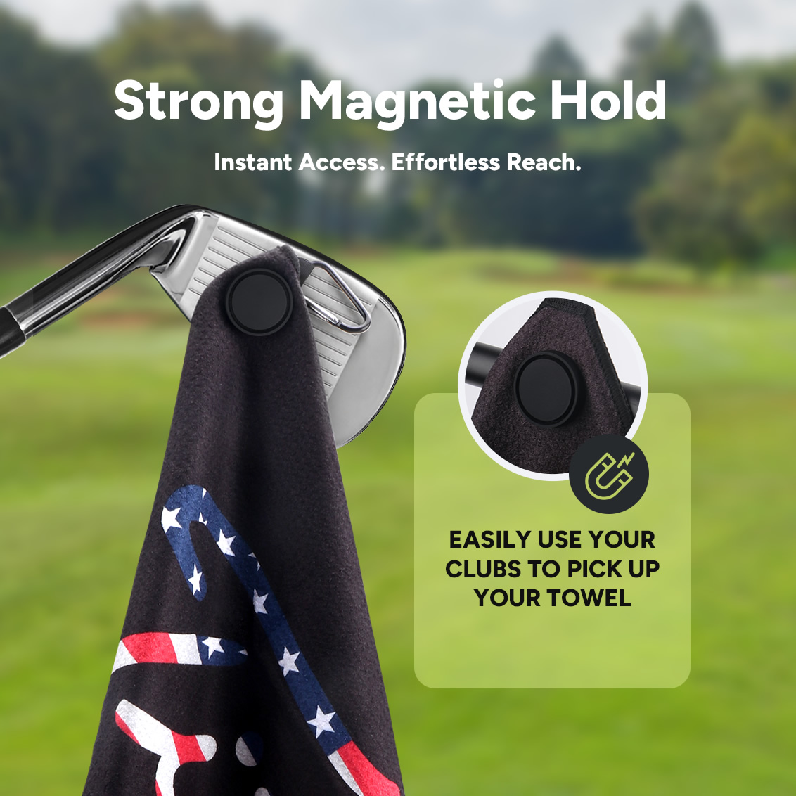 Asciugamano da Golf Magnetico  - Golf Towel Waffle recensione e prezzo