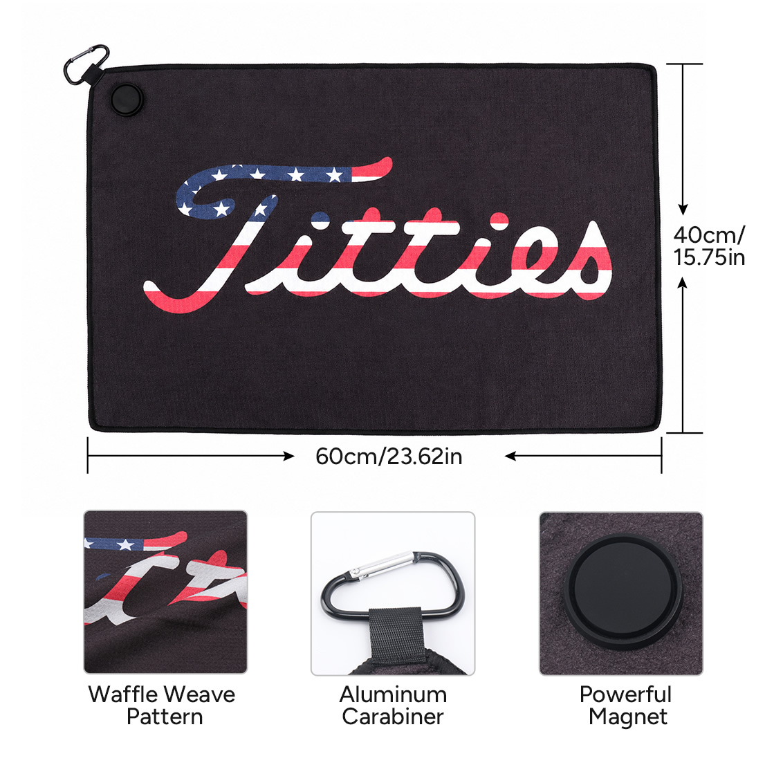 Asciugamano da Golf Magnetico  - Golf Towel Waffle recensione e prezzo