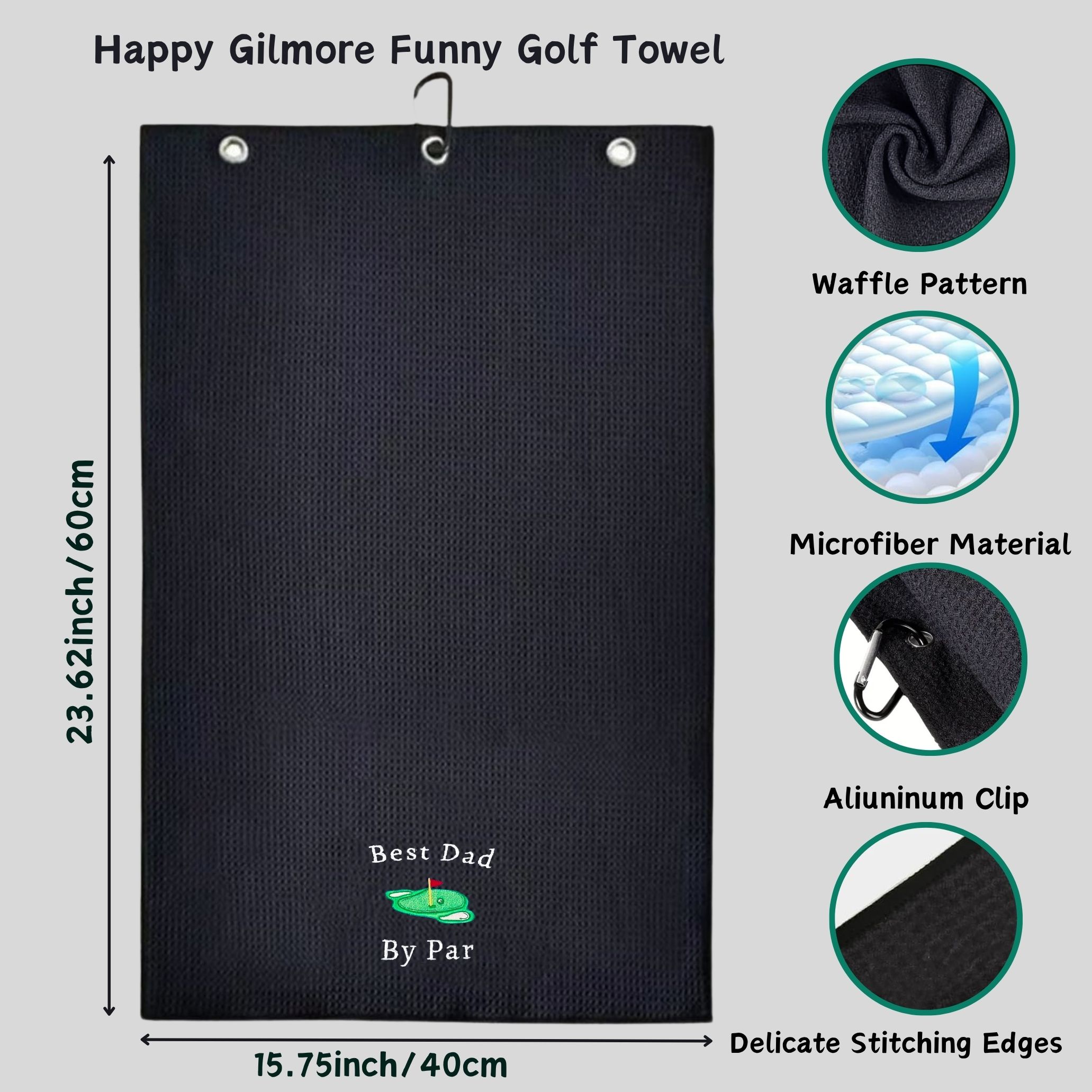 Asciugamano da golf premium in - Golf Towel Waffle recensione e prezzo